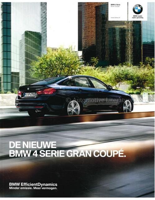 2014 BMW 4 SERIE GRAN COUPÉ BROCHURE NEDERLANDS, Boeken, Auto's | Folders en Tijdschriften