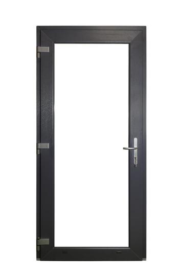 PVC Deur Premium Plus kwaliteit b98 x h215 antraciet HR++., Ophalen of Verzenden, Buitendeur