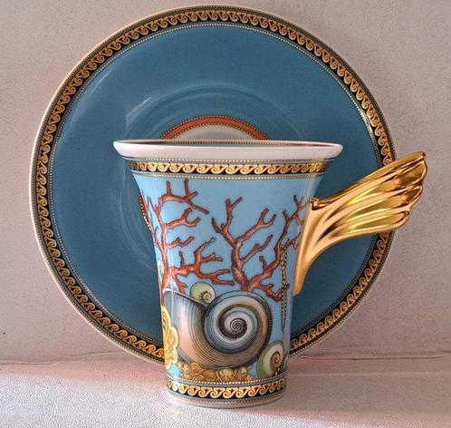 Rosenthal - Gianni Versace - Kop en schotel - Kaffeetasse, Antiek en Kunst, Antiek | Glaswerk en Kristal
