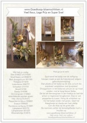 DIY Werkbeschrijving Slee, Huis en Inrichting, Woonaccessoires | Kunstplanten en Kunstbloemen, Nieuw