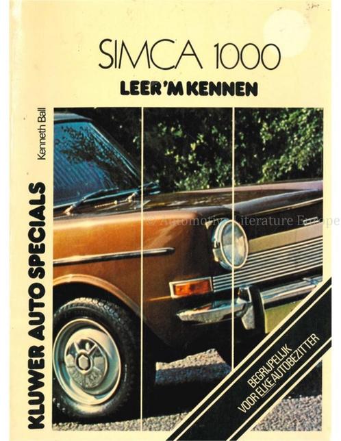 1964-1975 SIMCA 1000 VRAAGBAAK NEDERLANDS, Autos : Divers, Modes d'emploi & Notices d'utilisation