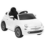 vidaXL Kinderauto Fiat 500 elektrisch wit, Verzenden, Nieuw