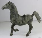 Statue, Mooi beeld Paard met insignes - 27 cm - Bronze, Antiek en Kunst