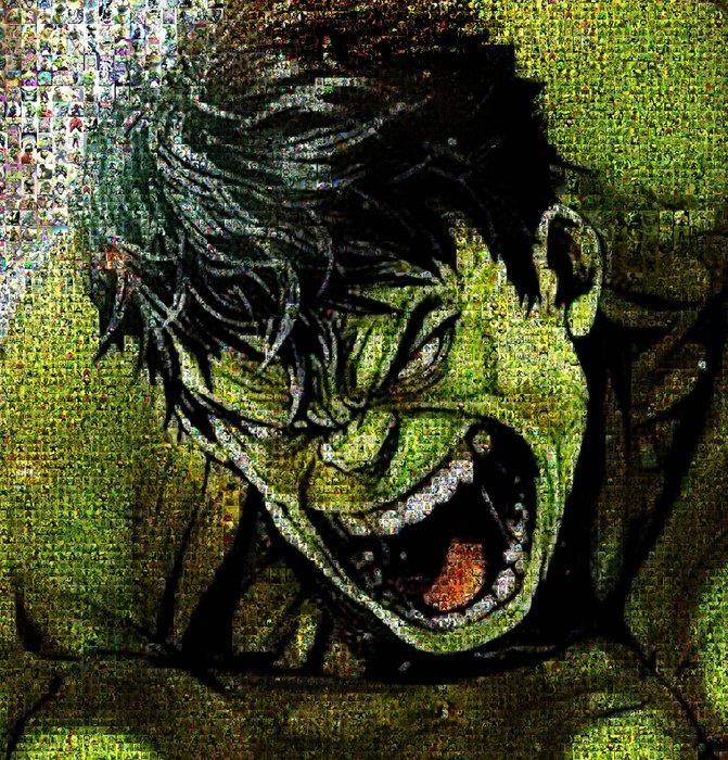 David Law (1967) - Crypto Hulk VII - Format XL 50x75, Antiek en Kunst, Kunst | Designobjecten