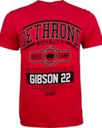 Dethrone Taj Gibson T-shirt Katoen Rood, Nieuw, Maat 46 (S) of kleiner, Dethrone, Vechtsport