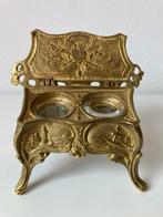 Inktpot - Brons (verguld/verzilverd/gepatineerd/koud, Antiek en Kunst