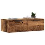 vidaXL Wandkast 68x30x20 cm bewerkt hout oud houtkleurig, Huis en Inrichting, Verzenden, Nieuw