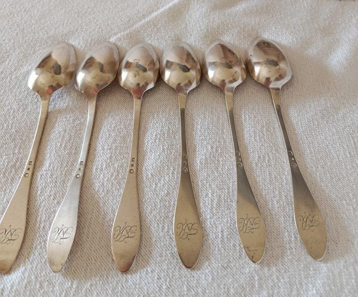 Cuillère (6) - Argent, Antiquités & Art, Antiquités | Argent & Or