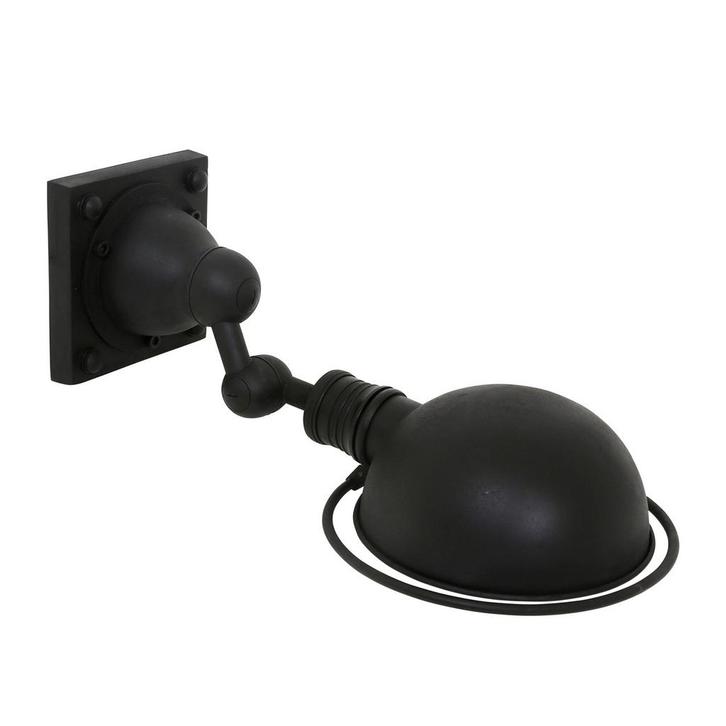 Wandlampen Messing Leeslamp Canberra Antiek Zwart, Huis en Inrichting, Lampen | Wandlampen, Verzenden