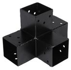 Starx paalverbinder type-X 70x70 mm zwart, Doe-het-zelf en Bouw, Nieuw