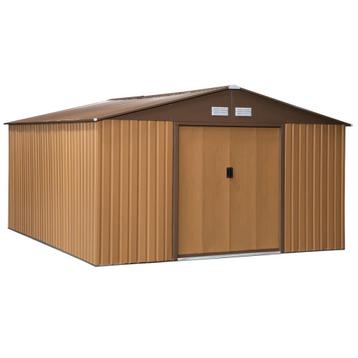 Tuinhuis - Stijlvol design - Ruime opslag - Bruin beschikbaar voor biedingen