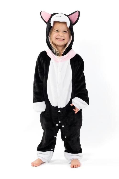 Onesie Zwarte Kat Pak 152-158 Poezenpak Kostuum Zwart Dieren, Kinderen en Baby's, Carnavalskleding en Verkleedspullen, Nieuw, Ophalen of Verzenden