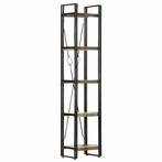 vidaXL Boekenkast met 5 schappen 40x30x180 cm massief, Huis en Inrichting, Verzenden, Nieuw