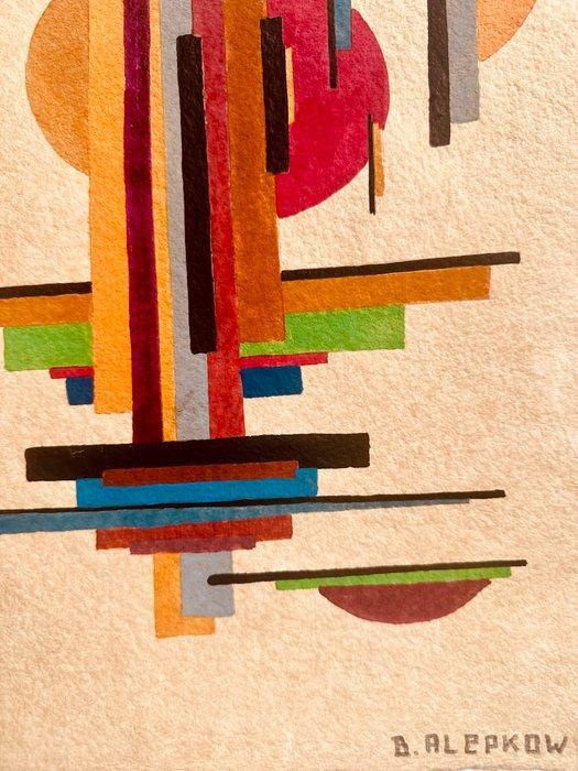 Boris Alepkow (XX) - Suprématisme Avant Garde Russe, Antiek en Kunst, Kunst | Schilderijen | Modern