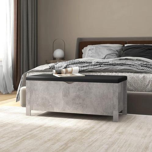 vidaXL Opbergbox met kussen 105x40x45 cm bewerkt hout, Huis en Inrichting, Kasten | Overige, Nieuw, Verzenden