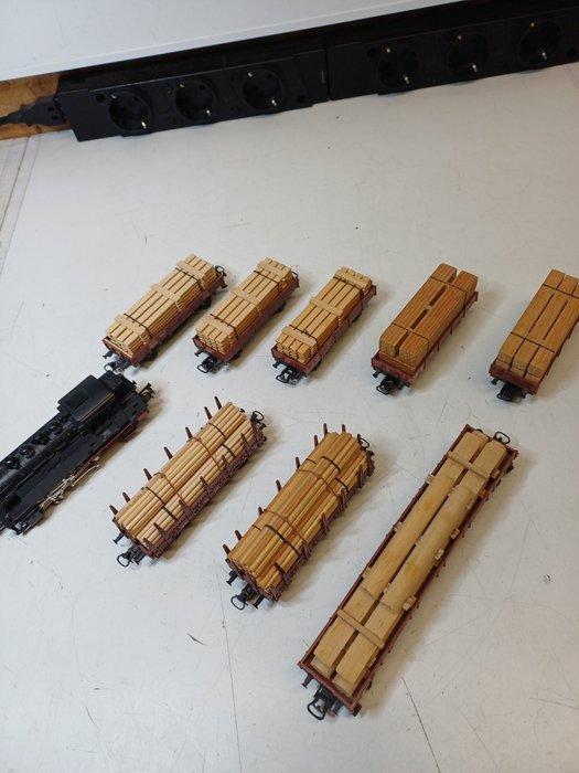 Märklin H0 - Treinset (9) - Locomotief met 8 open, Hobby & Loisirs créatifs, Trains miniatures | HO