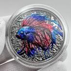Niue. 5 Dollars 2024 – Betta Fish – 2 oz Silver Coin – High