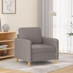 vidaXL Fauteuil 60 cm stof taupe, Huis en Inrichting, Zetels | Zetels, Verzenden, Nieuw