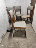 Bijzetstoel - Hout, IJzer - Vier vintage stoelen