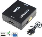 2eChoix | Techvavo® HDMI to VGA Converter - Adaptateur HDMI, Ophalen of Verzenden, Nieuw