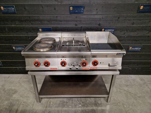 Lotus kooklijn | 2-pits fornuis, dubbele friteuse, bakplaat, Zakelijke goederen, Horeca | Keukenapparatuur, Gebruikt