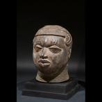 Koninklijk hoofd van Ifé - antiek brons - Yoruba - Nigeria