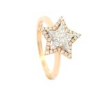 Bague - 18 carats Or rose -  0.36ct. tw. Diamant (Naturelle)