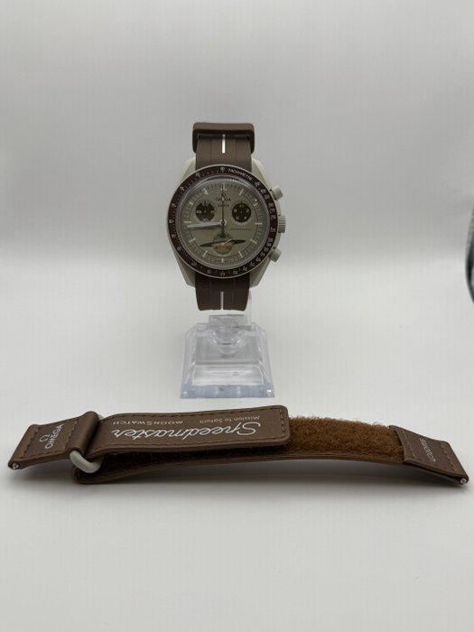 Omega x Swatch - MoonSwatch - Mission to Saturn - Zonder, Handtassen en Accessoires, Horloges | Heren