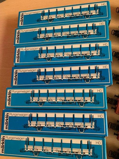 Märklin H0 - 4694 - Modeltrein goederenwagon (7) - 7x, Hobby en Vrije tijd, Modeltreinen | H0