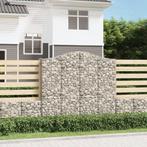 vidaXL Schanskorven 3 st gewelfd 200x50x180/200 cm ijzer, Tuin en Terras, Verzenden, Nieuw