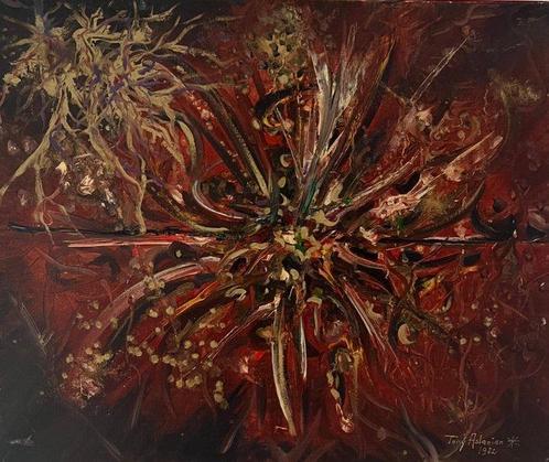 Tony Aslanian (1936) - Le jardin perdu, Antiek en Kunst, Kunst | Schilderijen | Modern