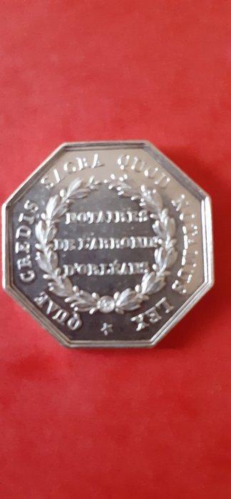 Frankrijk. Jeton Jeton Octogonal en Argent - du Second, Timbres & Monnaies, Monnaies & Billets de banque | Accessoires