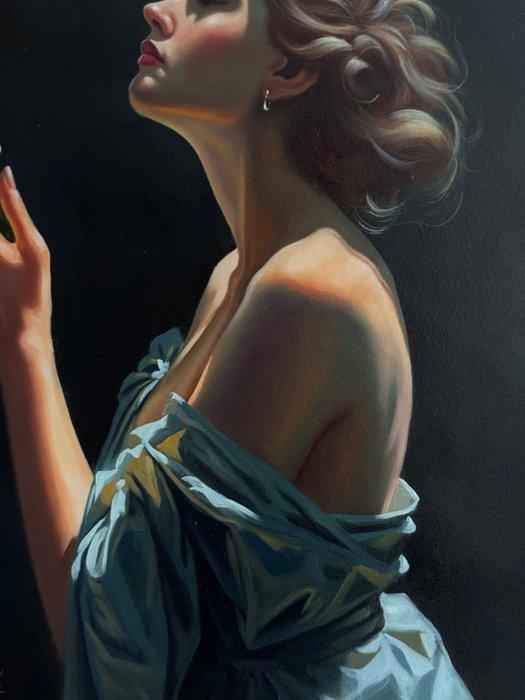 Sajed Ebrahimizade - Woman in Light, Antiek en Kunst, Kunst | Schilderijen | Modern