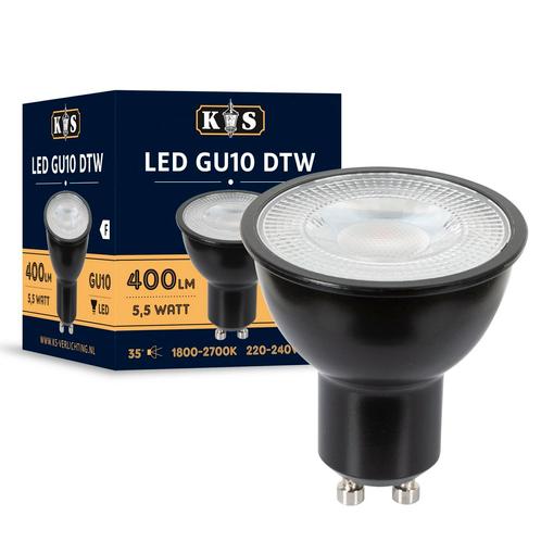 Lichtbronnen LED GU10 Dim To Warm 5,5W Lichtbronnen, Huis en Inrichting, Lampen | Losse lampen, Verzenden