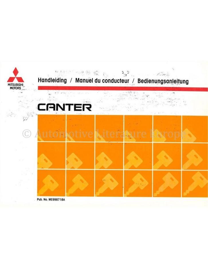1991 MITSUBISHI CANTER INSTRUCTIEBOEKJE, Auto diversen, Handleidingen en Instructieboekjes