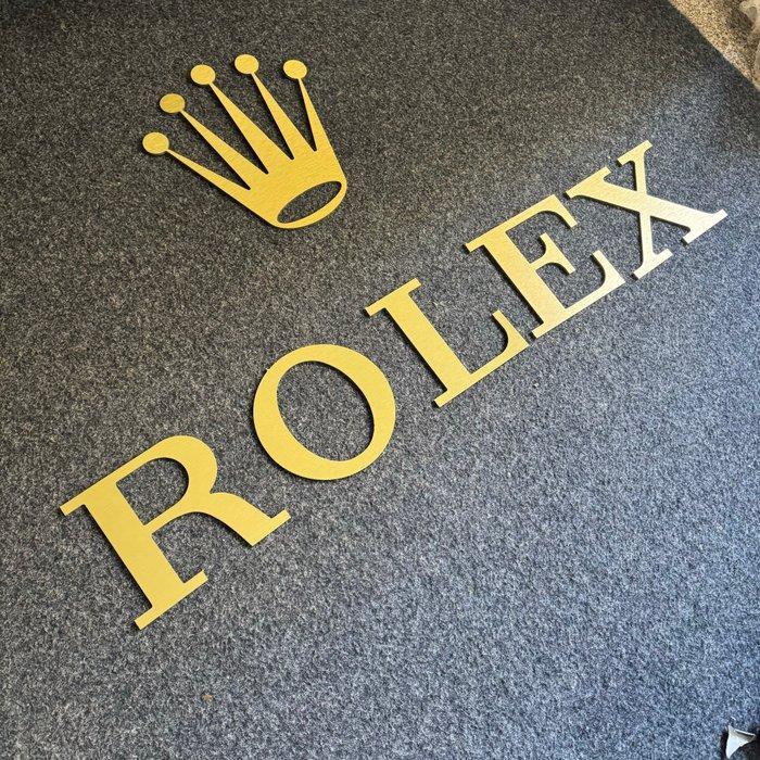 Bucherer - Rolex - Reclamebord - Speciaal Metaal, Antiek en Kunst, Antiek | Wandborden en Tegels