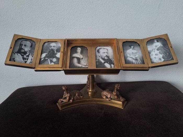 Fotolijst - Brons, Emaille, Antiek en Kunst, Curiosa en Brocante