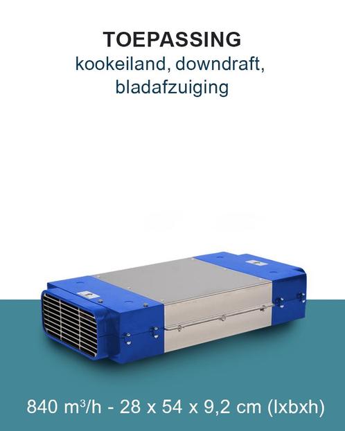PuriVent DOMINO filter voor kookplaat met ingebouwde afzuigi, Doe-het-zelf en Bouw, Ventilatie en Afzuiging, Nieuw, Verzenden