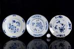 Drie Chinese blauw-witte Floral borden - geen