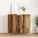 vidaXL Dressoir in Oud Hout, 90x34x80 cm, Gemaakt van, Huis en Inrichting, Verzenden, Nieuw