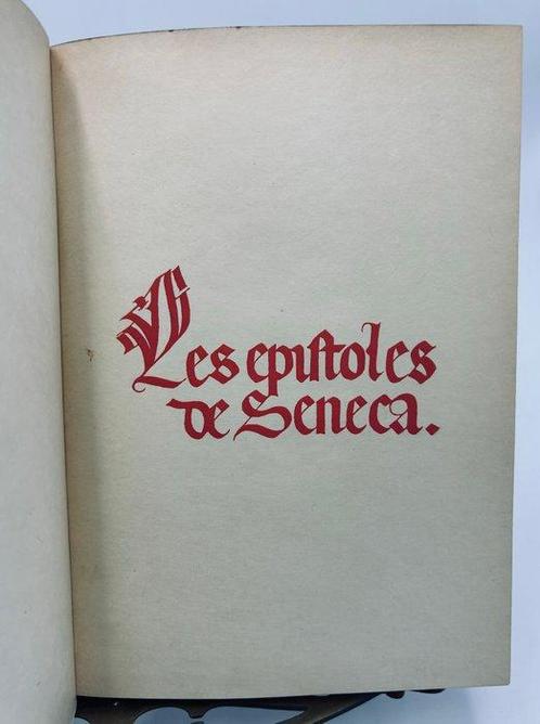 Seneca, Lucilius - Epistolas de Seneca a Lucilio. Tirada, Antiek en Kunst, Antiek | Boeken en Manuscripten