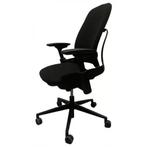 Steelcase Leap V2 Zwart, Verzenden, Zwart, Zo goed als nieuw, Bureaustoel