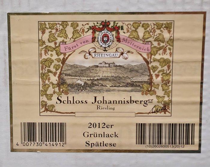 2012 Schloss Johannisberger, Grunlack Riesling - Rheingau, Verzamelen, Wijnen
