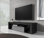 TV-Meubel Fancy - Grijs/zwart - 140x35x50 - TVKast - Modern
