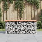 vidaXL Tuinbank schanskorfontwerp 103x31,5x42 cm massief, Verzenden, Nieuw