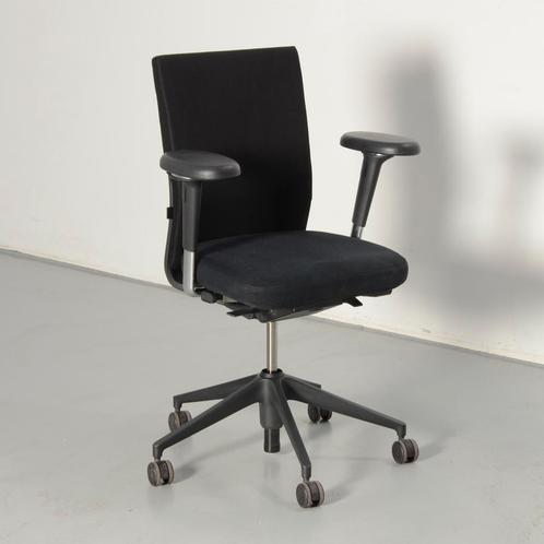 Vitra bureaustoel, zwart, 5D armleggers, Huis en Inrichting, Bureaustoelen, Gebruikt, Ophalen of Verzenden