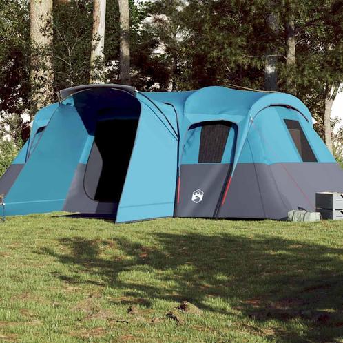 vidaXL Tunneltent 16-persoons waterdicht blauw, Caravans en Kamperen, Tenten, Nieuw, Verzenden