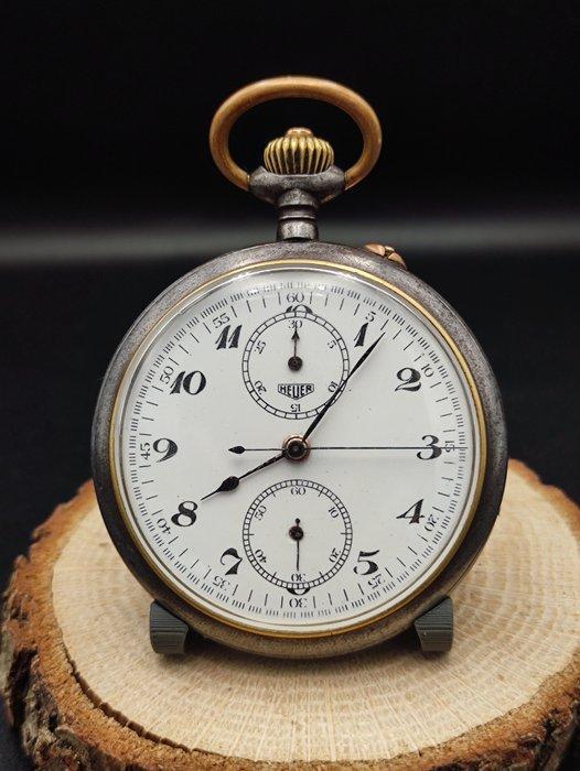 Heuer - Chronograph - pocket watch No Reserve Price -, Handtassen en Accessoires, Horloges | Heren