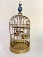Vintage Cage à oiseaux - Bois, Cuivre - Cage à oiseaux