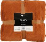 2dekans | In The Mood Fleece Deken - Polyester - Oranje -, Huis en Inrichting, Woonaccessoires | Plaids en Woondekens, Ophalen of Verzenden